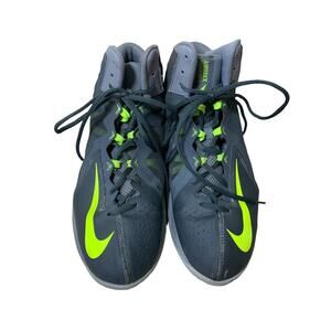 Nike Stutter Men's Step Style 2 AIRMAX High Top Sneakers Shoes 10.5 Gray Yellow